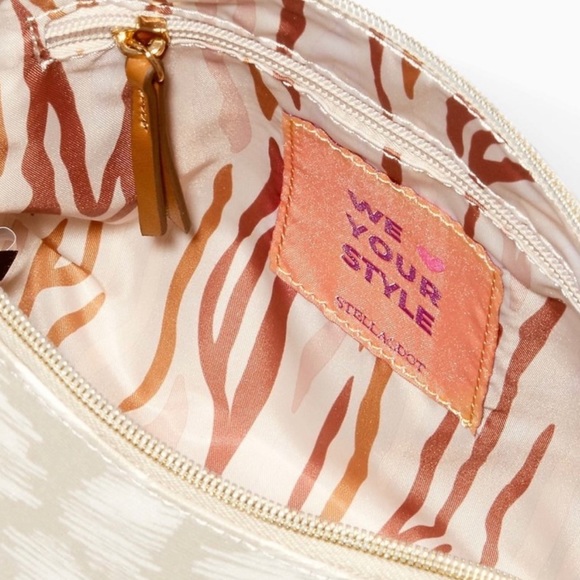 Stella & Dot Game Changer Coated Canvas Crossbody Bag - Picture 3 of 3